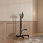 Support TV pivotant universel pour téléviseurs de 32 à 80 pouces, support TV de table réglable en hauteur avec inclinaison, VESA max 600x400mm