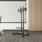 Support TV pivotant universel pour téléviseurs de 32 à 80 pouces, support TV de table réglable en hauteur avec inclinaison, VESA max 600x400mm