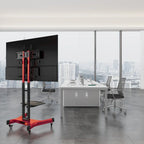 Support TV pivotant universel pour téléviseurs de 32 à 80 pouces, support TV de table réglable en hauteur avec inclinaison, VESA max 600x400mm