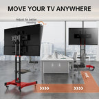 Support TV pivotant universel pour téléviseurs de 32 à 80 pouces, support TV de table réglable en hauteur avec inclinaison, VESA max 600x400mm