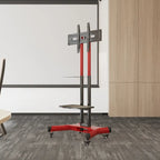 Support TV pivotant universel pour téléviseurs de 32 à 80 pouces, support TV de table réglable en hauteur avec inclinaison, VESA max 600x400mm